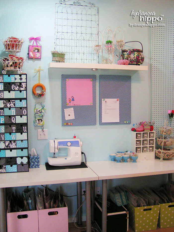 Sewing Center in Jennifer Priest's Scrapbook Room.