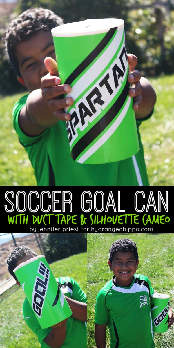 DIY Soccer Goal Can with Duct Tape TITLE