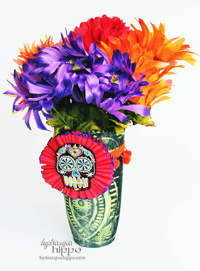 Dia De Los Muertos Flower Centerpiece by Jennifer Priest of hydrangeahippo 2