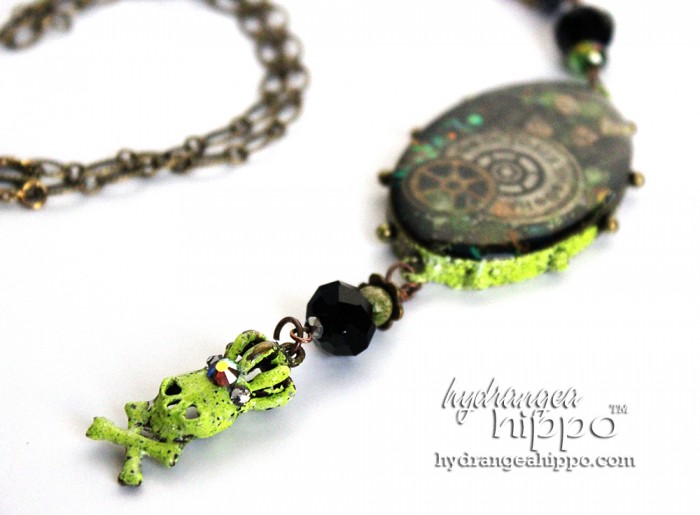 Jennifer Priest shares how to make a Halloween skull necklace with ICE Resin & Iced Enamels.