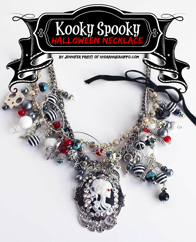 Kooky Halloween Necklace by Jennifer Priest for Craftastic TV