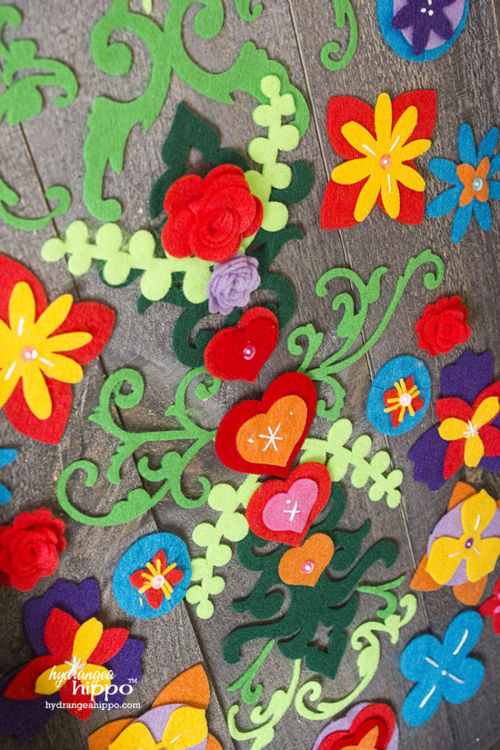 Embroidered Felt Flowers KUNIN Rainbow Eco-Fi JPriest