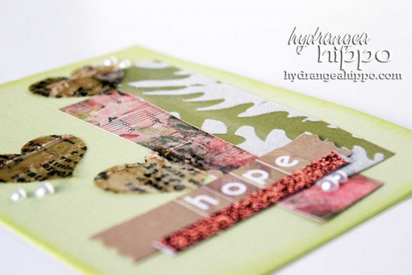 Hope Card by Hydrangea HIppo Jennifer Priest for Tombow With ICe Resin