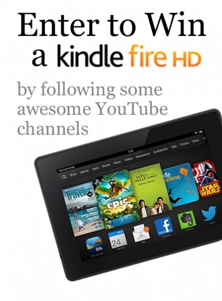 YouTube Kindle Fire Giveaway