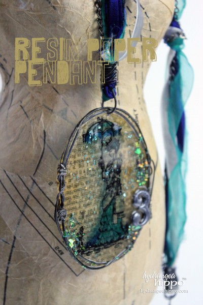 Jennifer Priest showed how to make this beautiful resin paper pendant. Great for Halloween parties or everyday accessory! Check out the video tutorial! 
