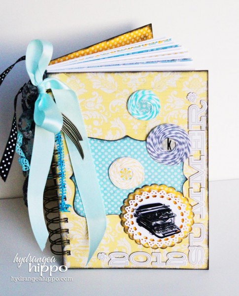 Summer Journal by Jennifer Priest for Tombow and Epiphany Crafts Lily Bee Hydrangea Hippo - COVER