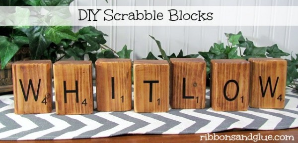 DIY Scrabble Blocks