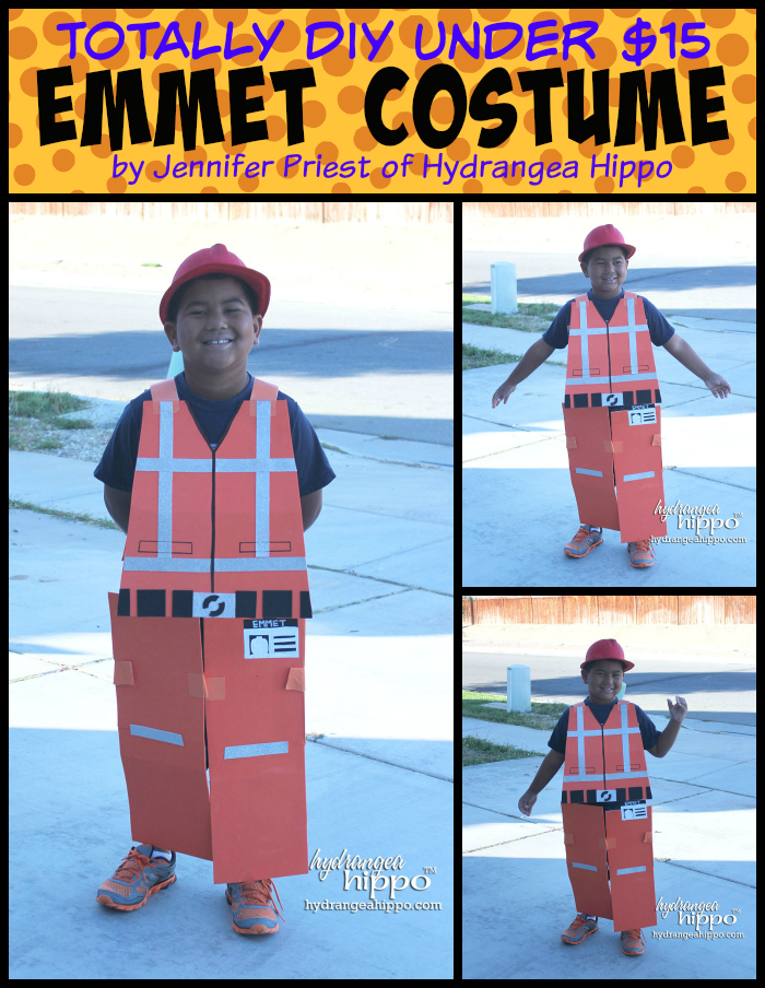 DIY Emmet Costume by Jennifer Priest LEGO Movie Collage title