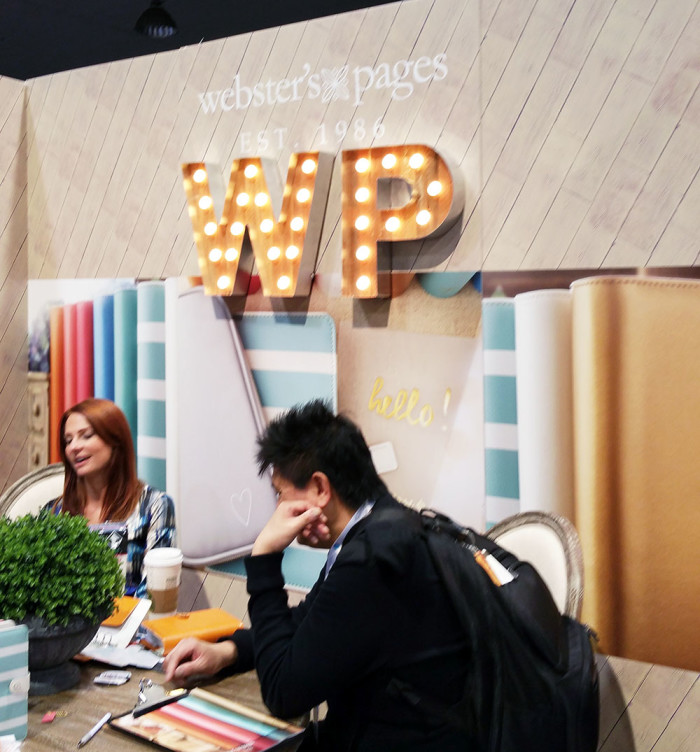 Planners in the Webster's pages booth - they're amazing!!! You need one. So do I!