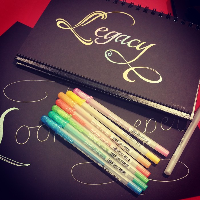 Joanne's coloring is wayyy better than mine but these pens do make it totally do-able!