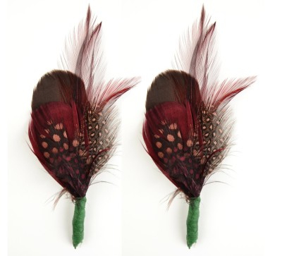 Move over Edith! We all can rock a cloche with a Marsala feather in it!