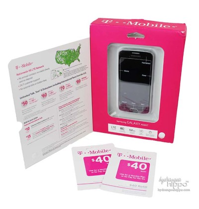 Everything you need to get started with the TMobile Simply Prepaid plan: a plan phone + $40 refill card per month