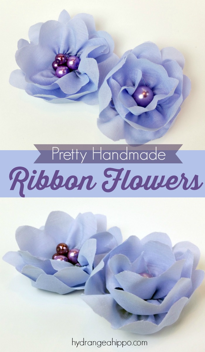 How to make pretty handmade ribbon flowers - it's so easy!