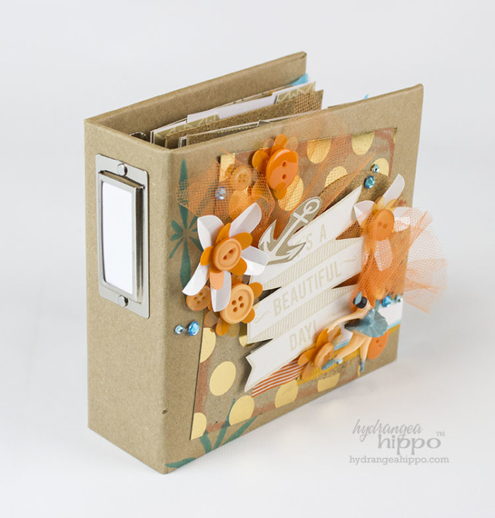 Decorate Mini Album Covers with Bulky Embellishments - JPriest