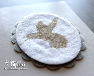 How to add foil to felt fabric using glue, stencils, and foil.